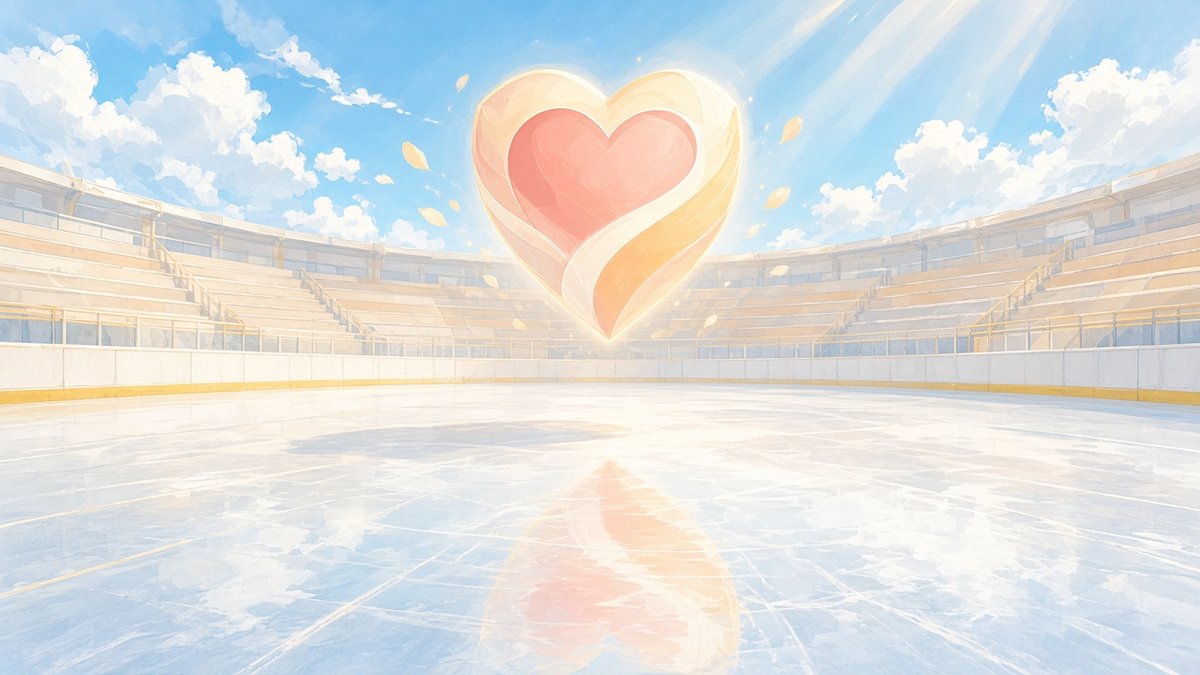 Abstract bright empty rink care metaphor no people