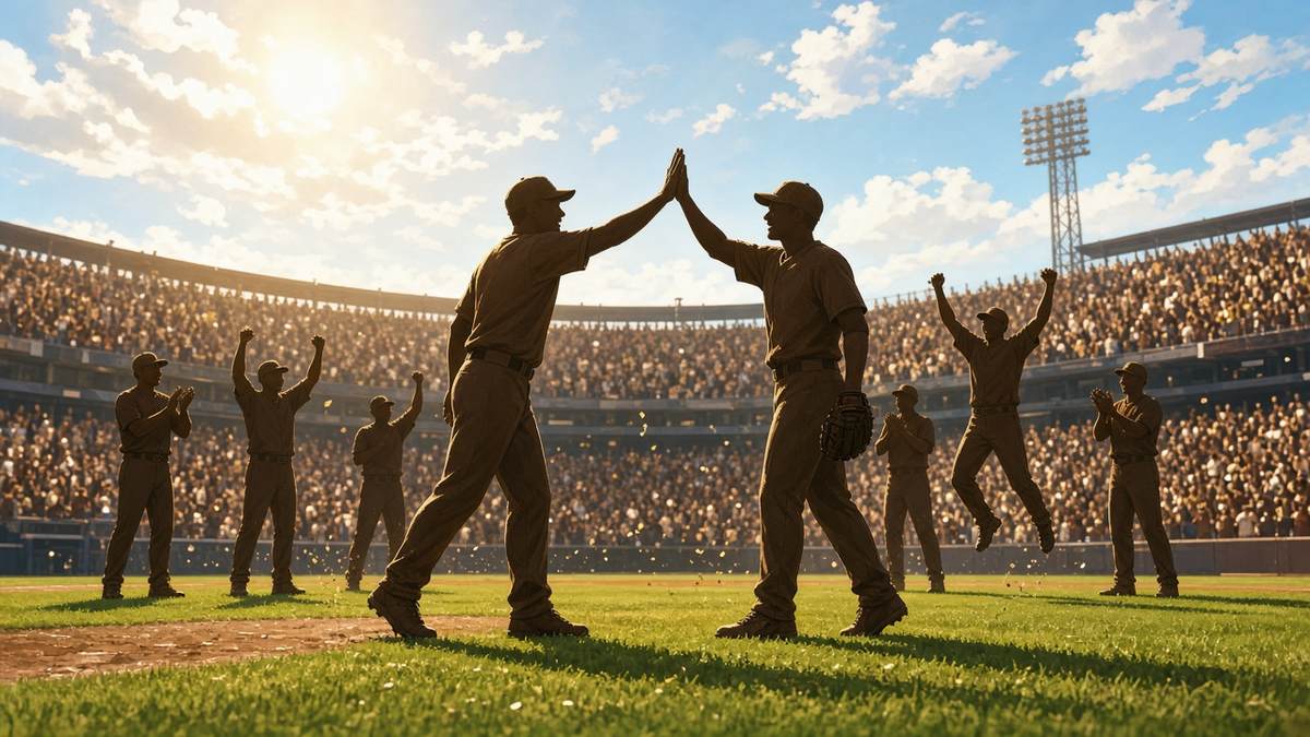 Bright editorial comic of Padres Wild Card sweep celebration